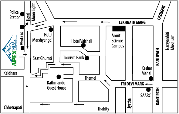Location Map of Apex Nepal